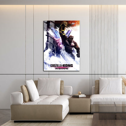 Flex Designs Metal Poster Godzilla x Kong The New Empire 16 x 24" Home Goods - Movie 2024 Movie Metal Poster