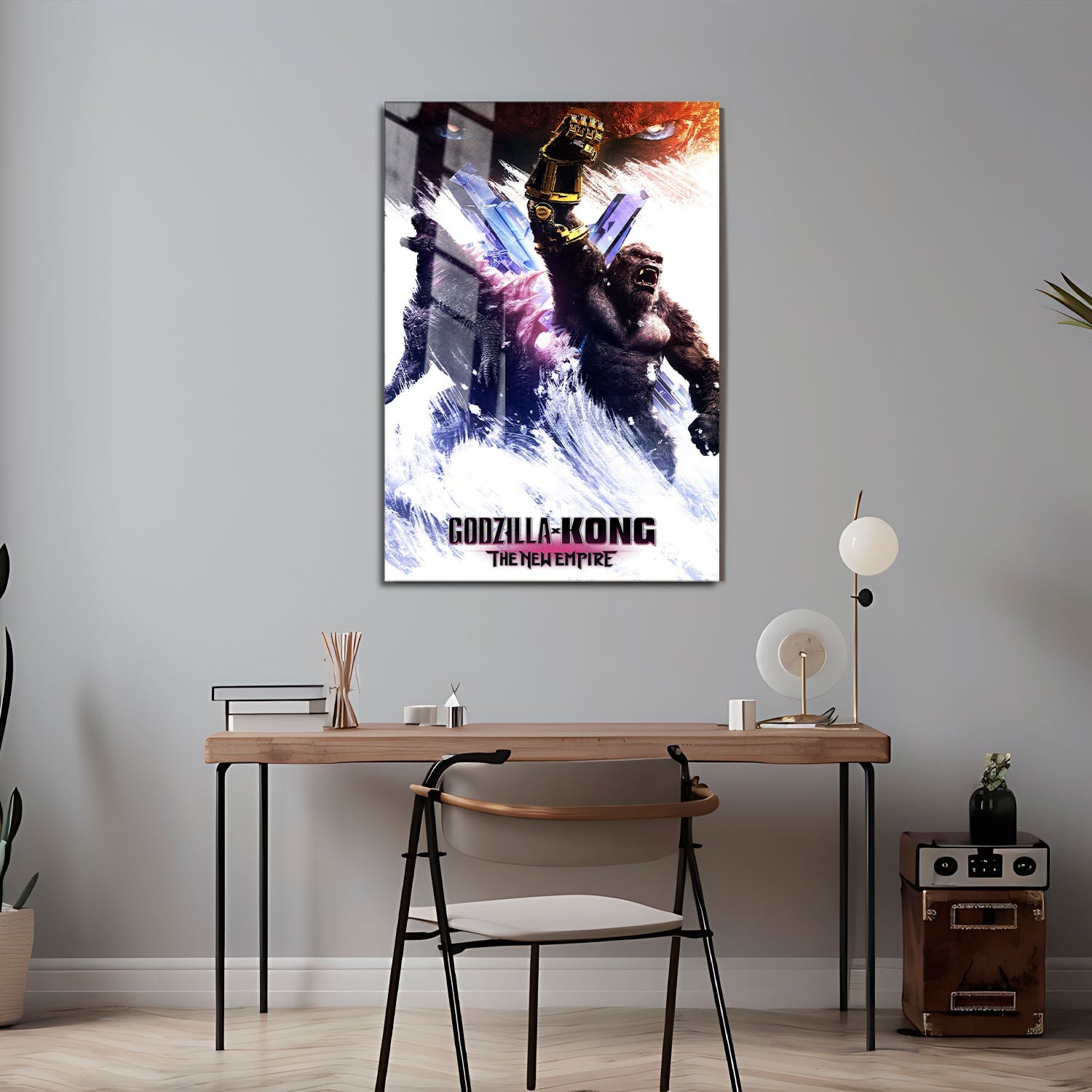 Flex Designs Metal Poster Godzilla x Kong The New Empire 24 x 36" Home Goods - Movie 2024 Movie Metal Poster