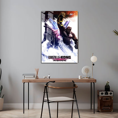 Flex Designs Metal Poster Godzilla x Kong The New Empire 24 x 36" Home Goods - Movie 2024 Movie Metal Poster