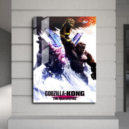 Flex Designs Metal Poster Godzilla x Kong The New Empire 24 x 36" Home Goods - Movie 2024 Movie Metal Poster