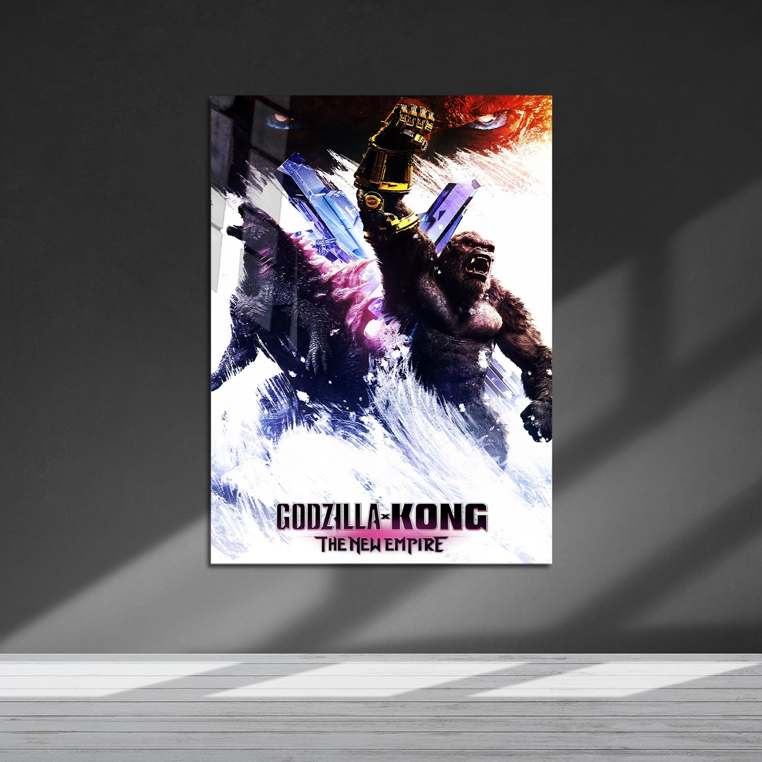 Flex Designs Metal Poster Godzilla x Kong The New Empire 5 x 7" Home Goods - Movie 2024 Movie Metal Poster