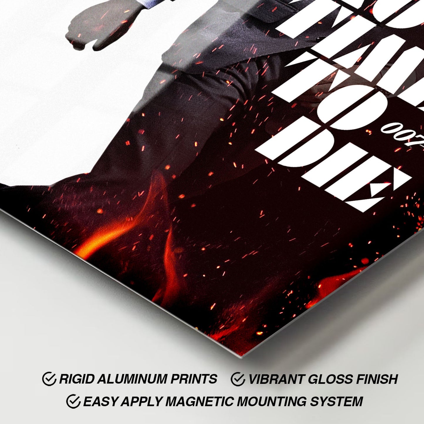 Flex Designs Metal Poster No Time to Die Cinematic 11 x 17" Home Goods - Movie 2021 Movie Metal Poster