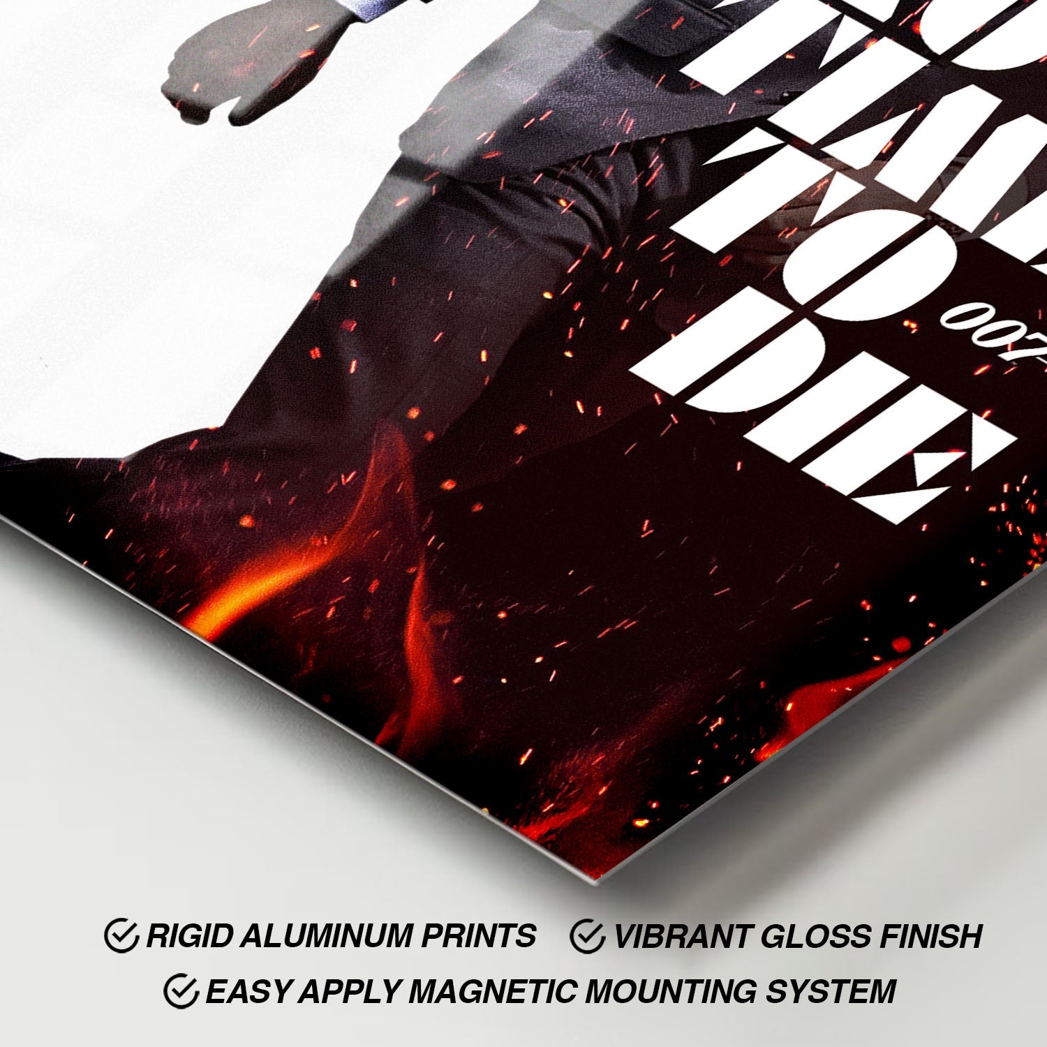 Flex Designs Metal Poster No Time to Die Cinematic 11 x 17" Home Goods - Movie 2021 Movie Metal Poster