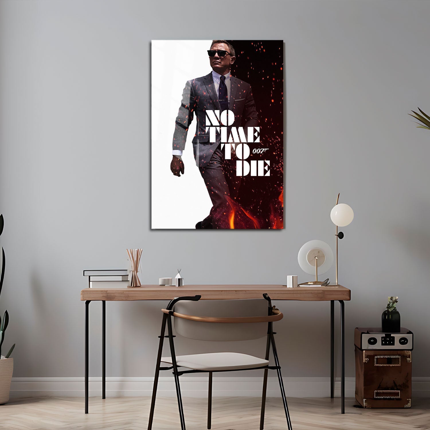 Flex Designs Metal Poster No Time to Die Cinematic 24 x 36" Home Goods - Movie 2021 Movie Metal Poster