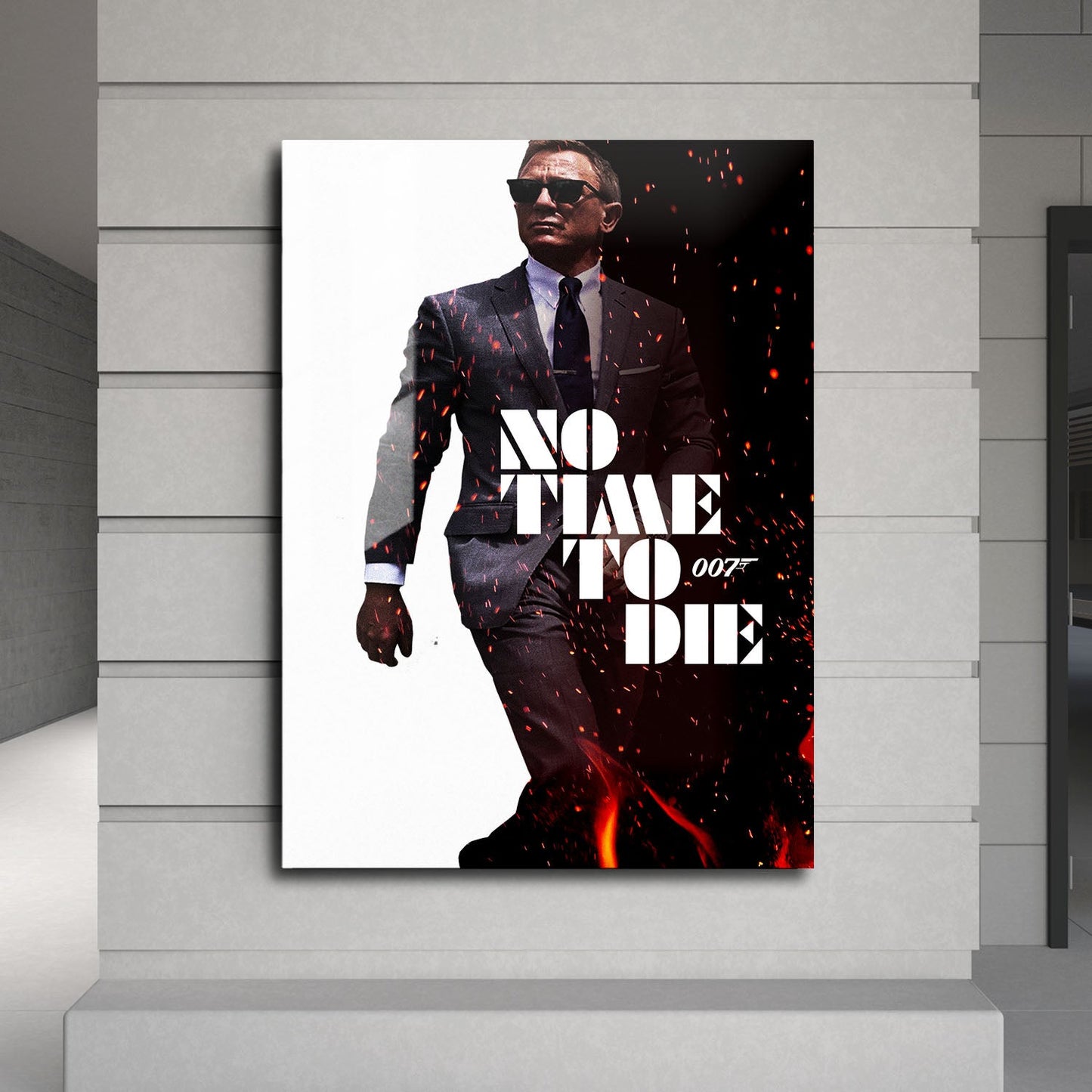 Flex Designs Metal Poster No Time to Die Cinematic 24 x 36" Home Goods - Movie 2021 Movie Metal Poster