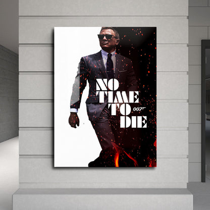 Flex Designs Metal Poster No Time to Die Cinematic 24 x 36" Home Goods - Movie 2021 Movie Metal Poster