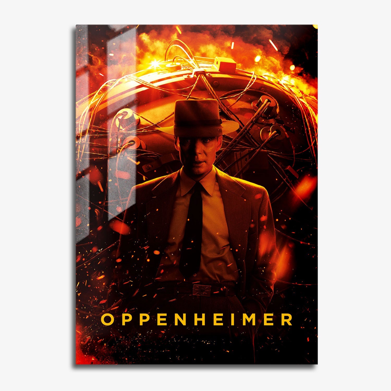 Flex Designs Metal Poster Oppenheimer 11 x 17" Home Goods - Movie 2023 Movie Metal Poster