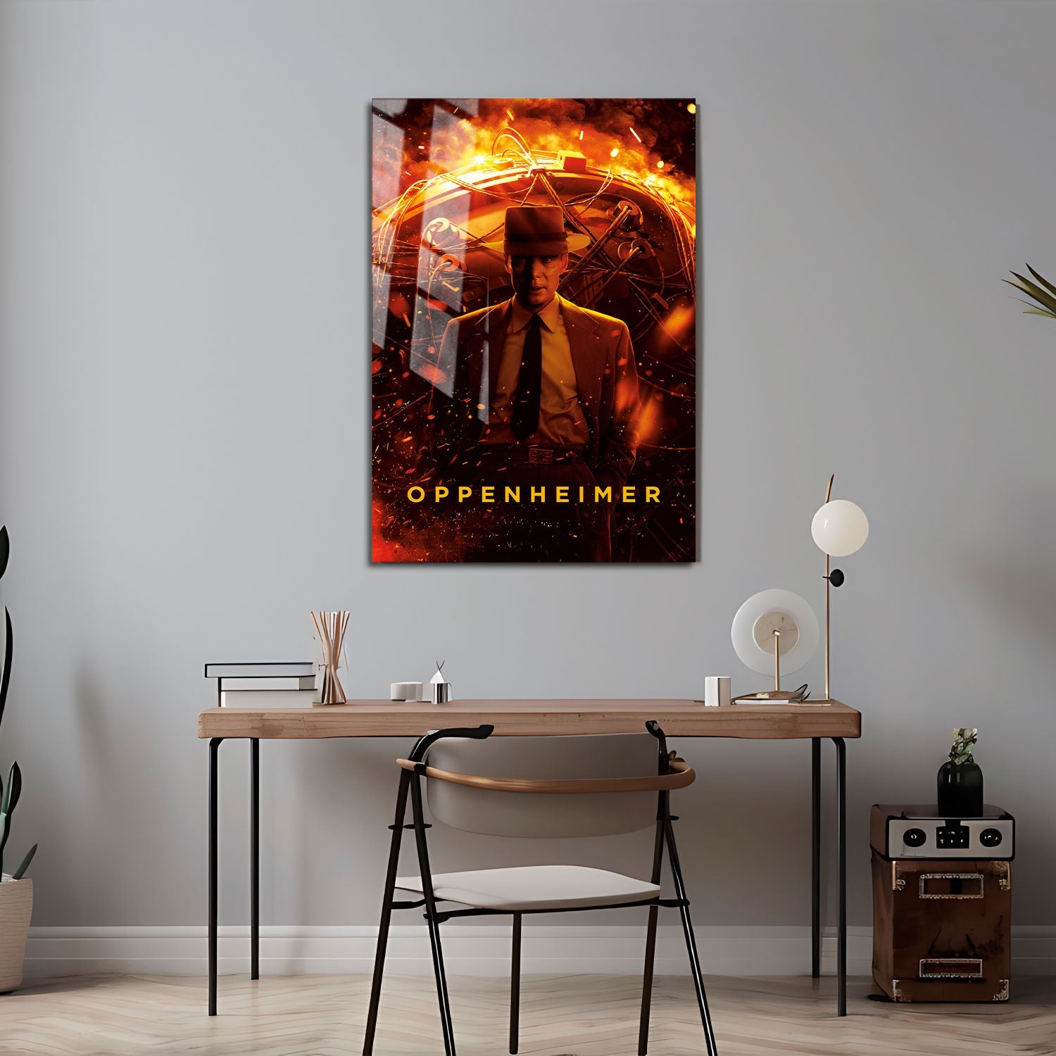 Flex Designs Metal Poster Oppenheimer 24 x 36" Home Goods - Movie 2023 Movie Metal Poster