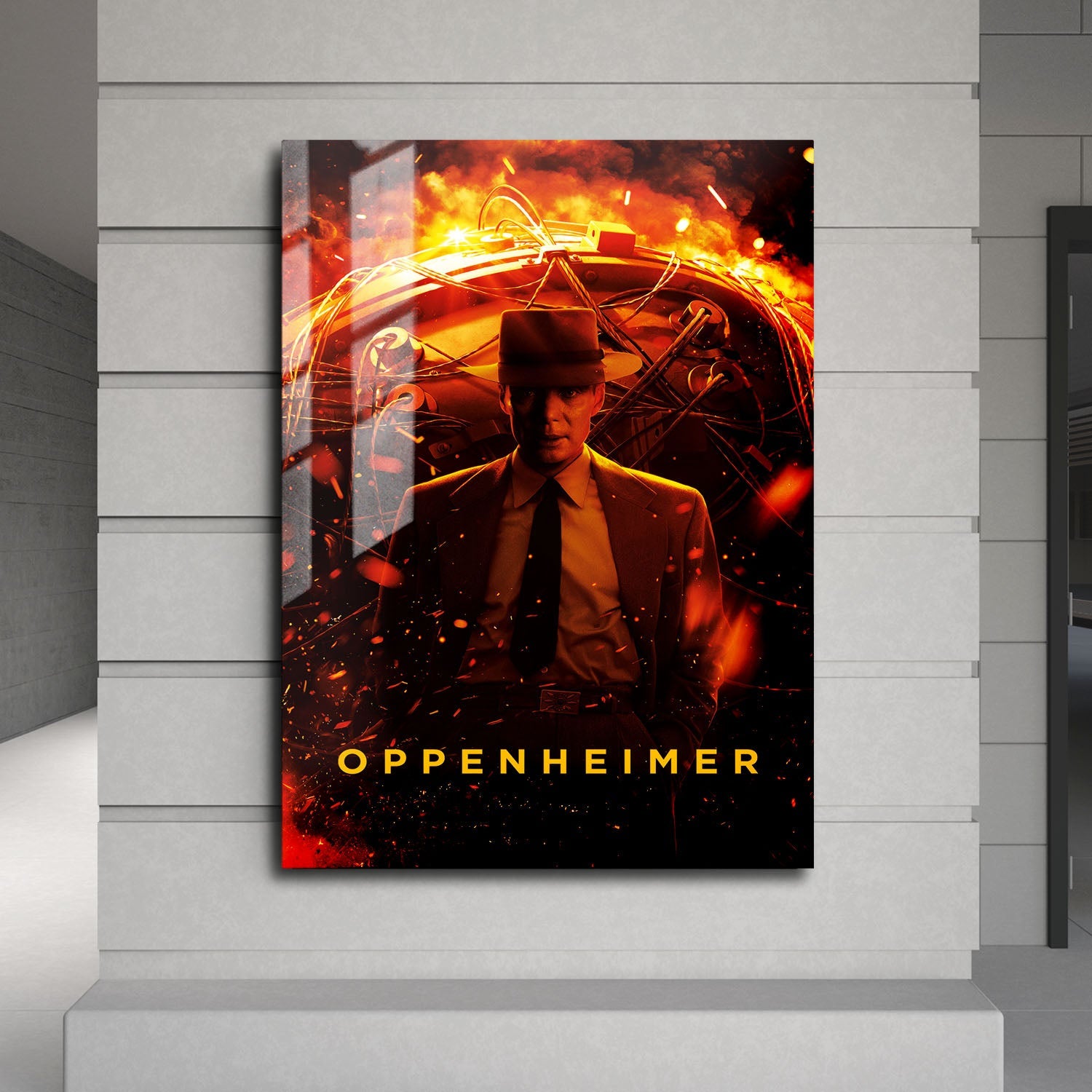 Flex Designs Metal Poster Oppenheimer 24 x 36" Home Goods - Movie 2023 Movie Metal Poster