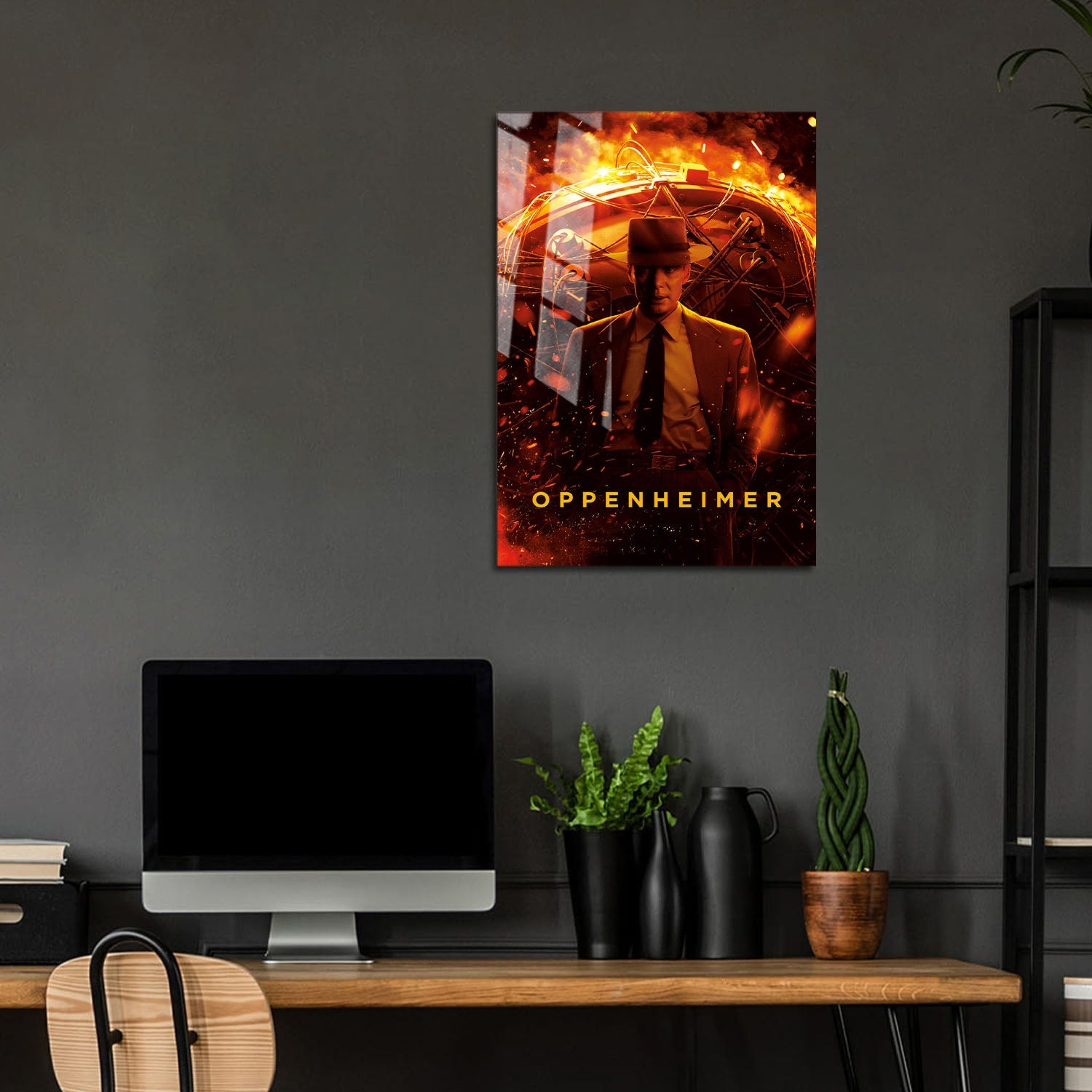 Flex Designs Metal Poster Oppenheimer 5 x 7" Home Goods - Movie 2023 Movie Metal Poster