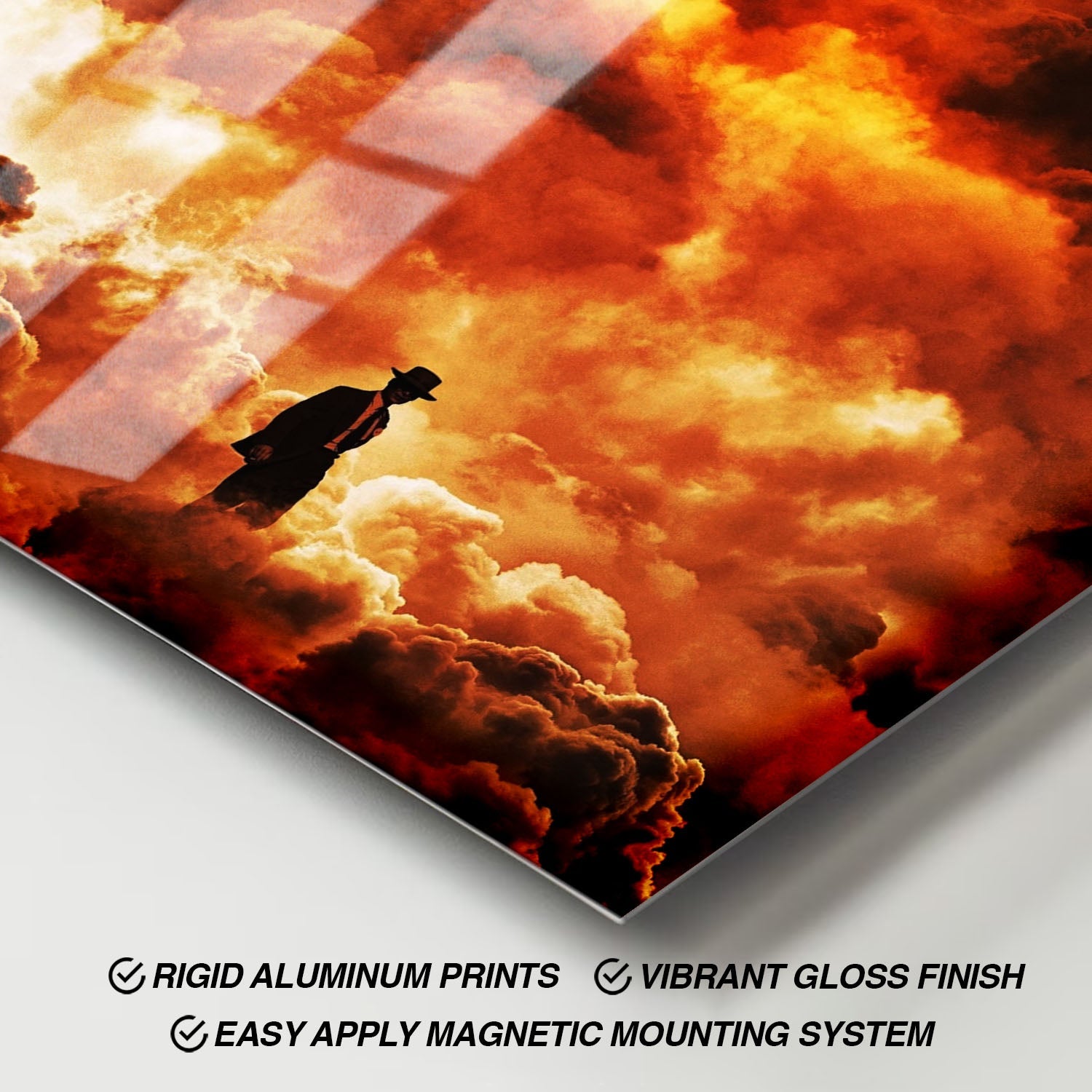 Flex Designs Metal Poster Oppenheimer Cinematic 11 x 17" Home Goods - Movie 2023 Movie Metal Poster