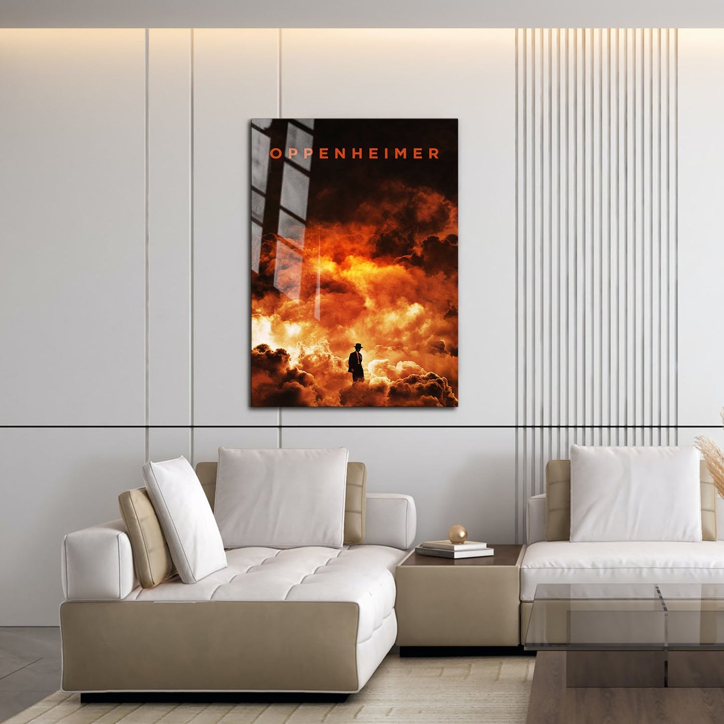 Flex Designs Metal Poster Oppenheimer Cinematic 16 x 24" Home Goods - Movie 2023 Movie Metal Poster