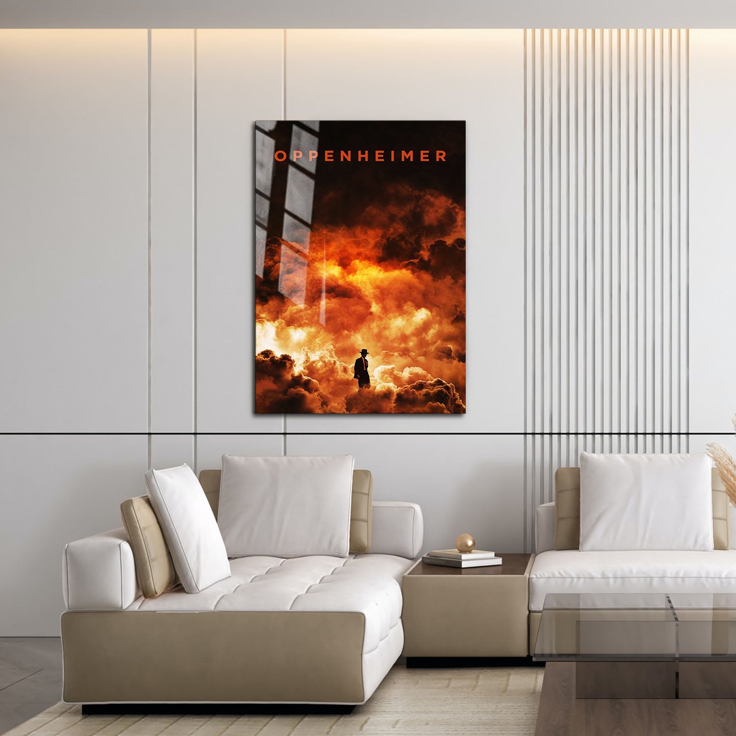 Flex Designs Metal Poster Oppenheimer Cinematic 16 x 24" Home Goods - Movie 2023 Movie Metal Poster