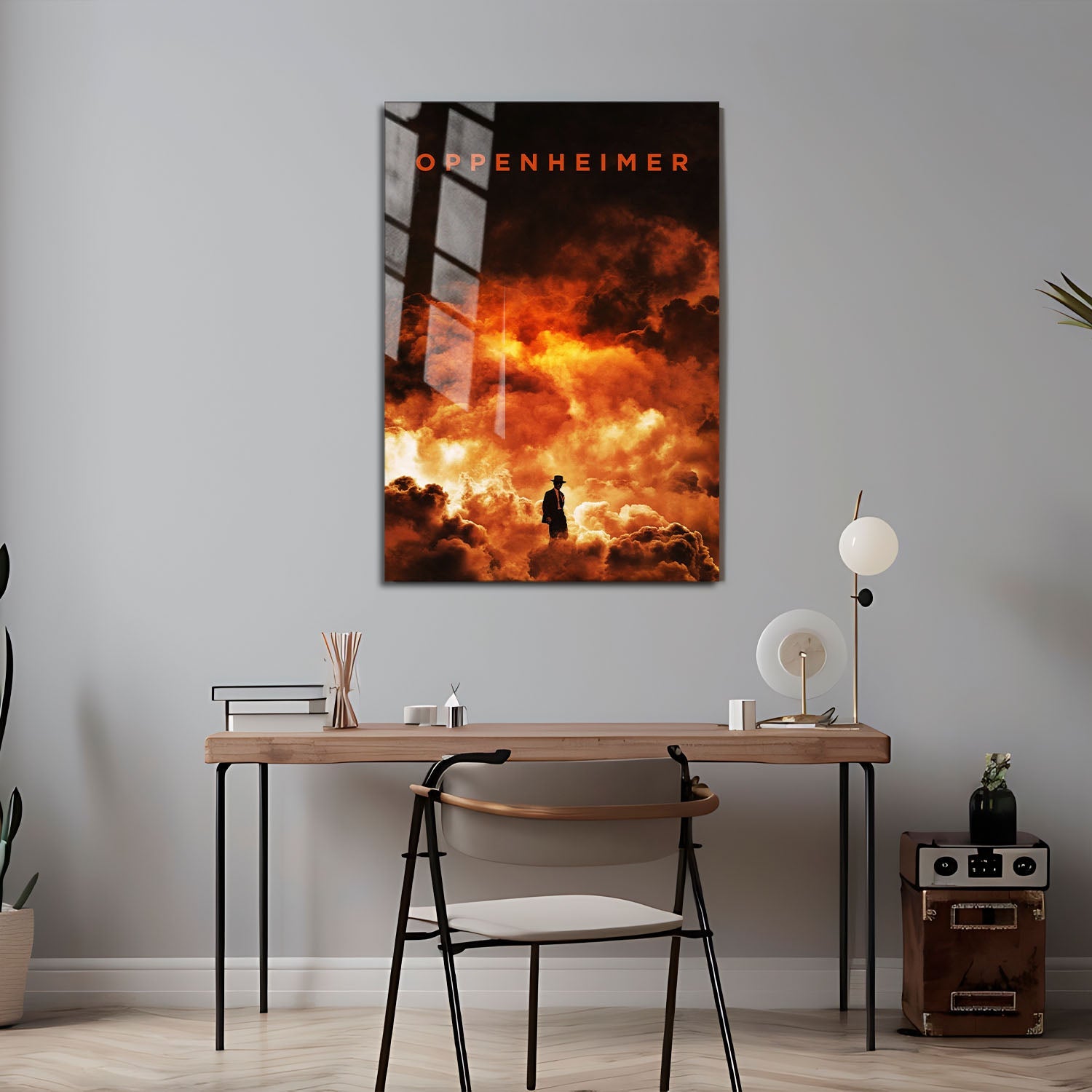 Flex Designs Metal Poster Oppenheimer Cinematic 24 x 36" Home Goods - Movie 2023 Movie Metal Poster