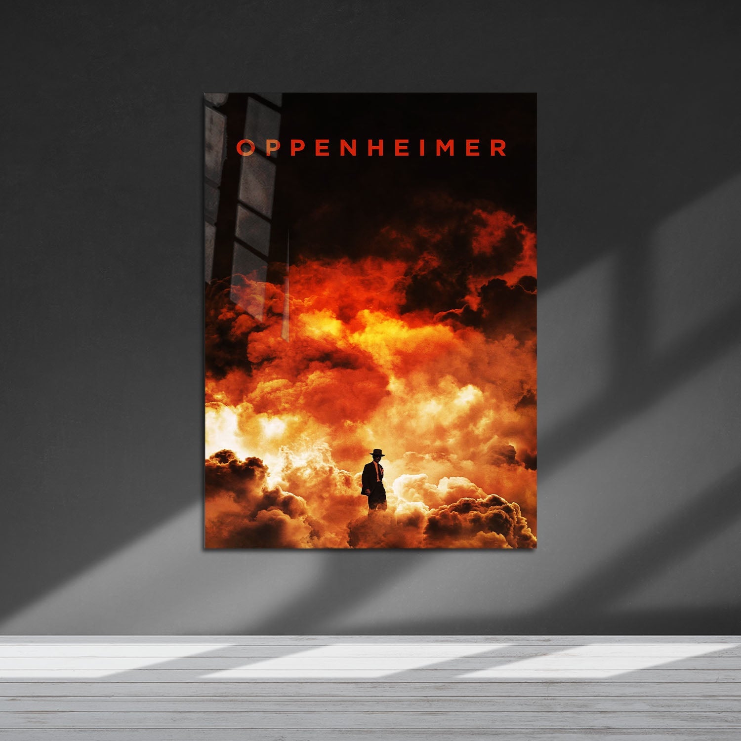 Flex Designs Metal Poster Oppenheimer Cinematic 5 x 7" Home Goods - Movie 2023 Movie Metal Poster