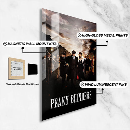 Flex Designs Metal Poster Peaky Blinders Theatrical 16 x 24" Home Goods - TV Show 2013 TV Show Metal Poster