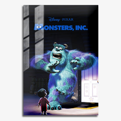 Flex Designs Metal Poster Monsters Inc 11 x 17" Home Goods - Movie 2001 Movie Metal Poster
