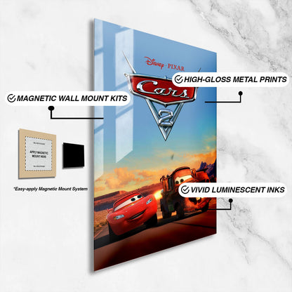 Flex Designs Metal Poster Cars 2 16 x 24" Home Goods - Movie 2011 Movie Metal Poster