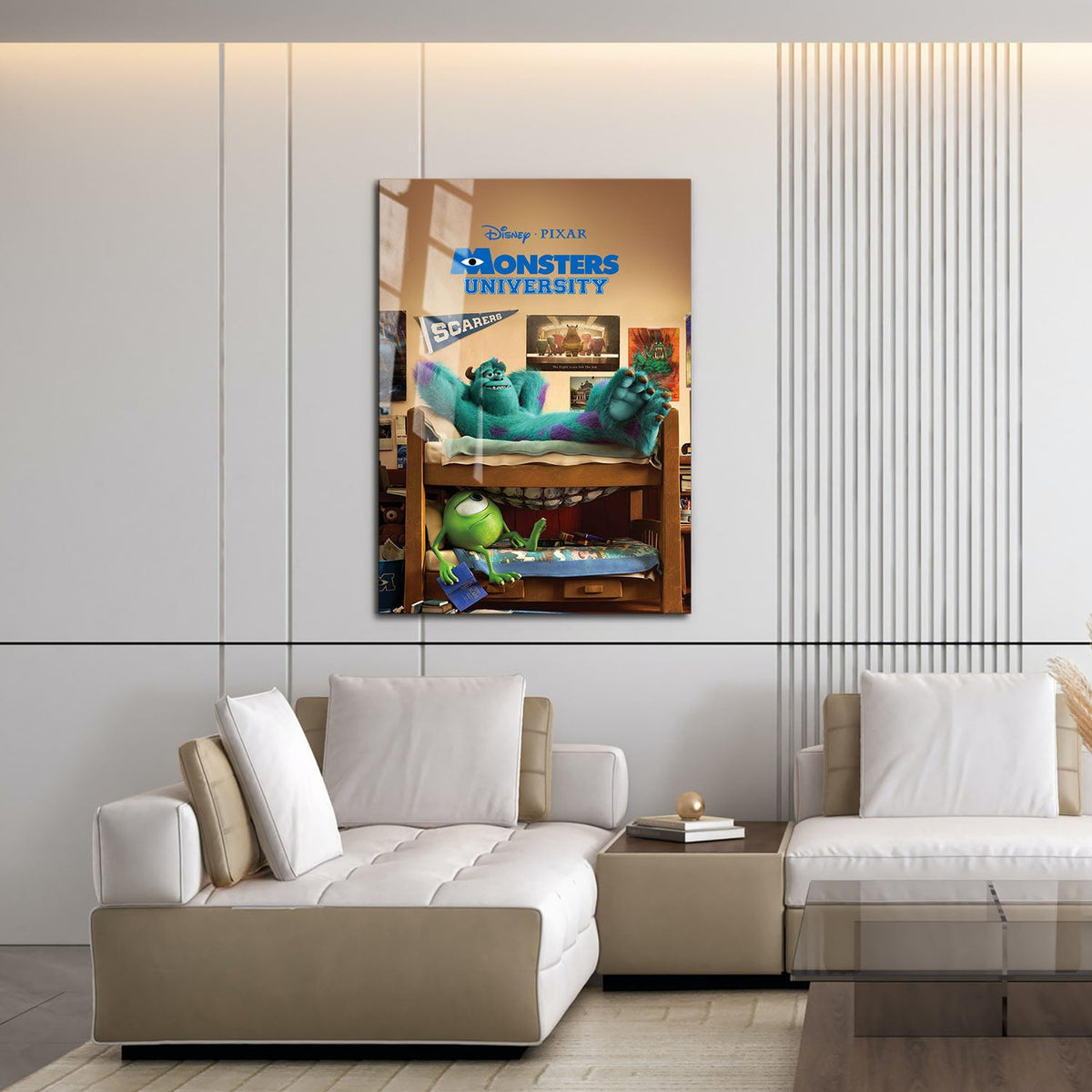 Flex Designs Metal Poster Monsters University 16 x 24" Home Goods - Movie 2013 Movie Metal Poster