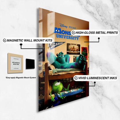 Flex Designs Metal Poster Monsters University 16 x 24" Home Goods - Movie 2013 Movie Metal Poster