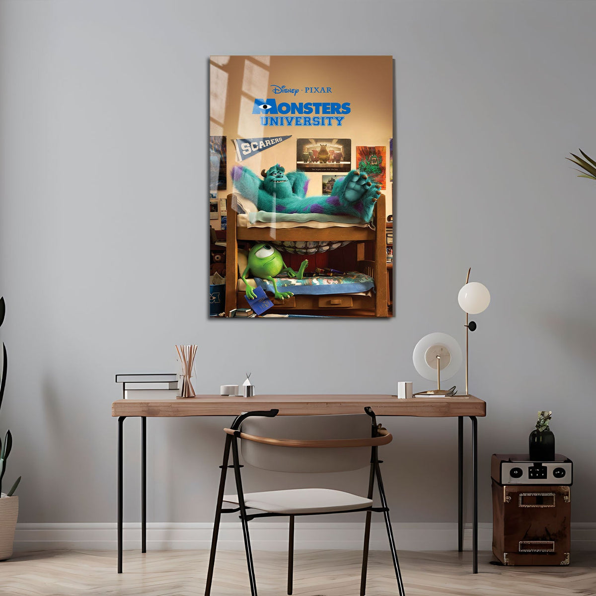 Flex Designs Metal Poster Monsters University 24 x 36" Home Goods - Movie 2013 Movie Metal Poster