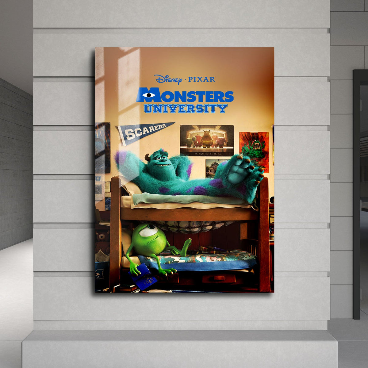 Flex Designs Metal Poster Monsters University 24 x 36" Home Goods - Movie 2013 Movie Metal Poster