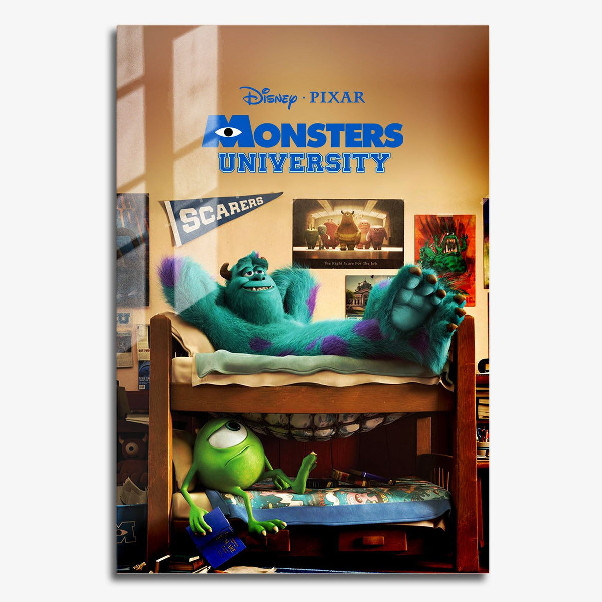 Flex Designs Metal Poster Monsters University 11 x 17" Home Goods - Movie 2013 Movie Metal Poster