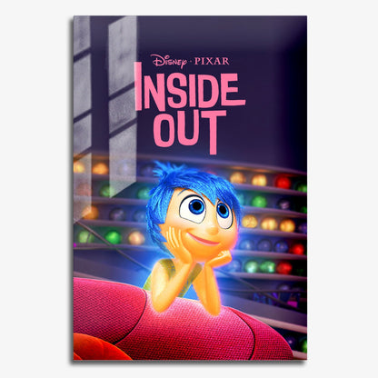 Flex Designs Metal Poster Inside Out 11 x 17" Home Goods - Movie 2015 Movie Metal Poster