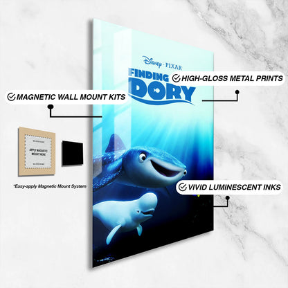 Flex Designs Metal Poster Finding Dory 16 x 24" Home Goods - Movie 2016 Movie Metal Poster