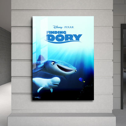 Flex Designs Metal Poster Finding Dory 24 x 36" Home Goods - Movie 2016 Movie Metal Poster