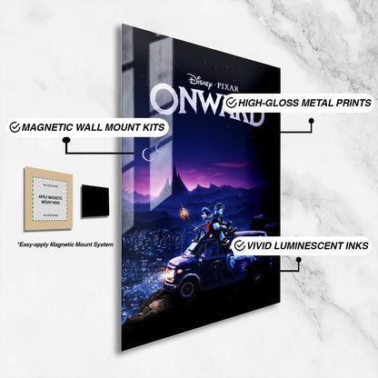 Flex Designs Metal Poster Onward 16 x 24" Home Goods - Movie 2020 Movie Metal Poster