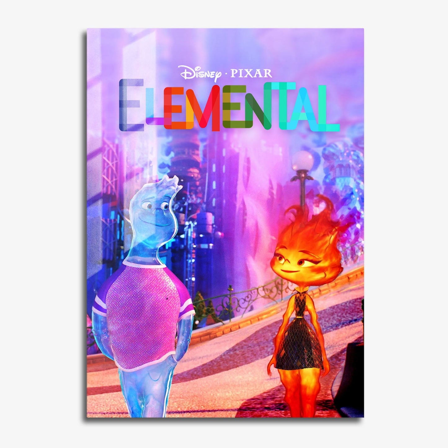 Flex Designs Metal Poster Elemental 11 x 17" Home Goods - Movie 2023 Movie Metal Poster
