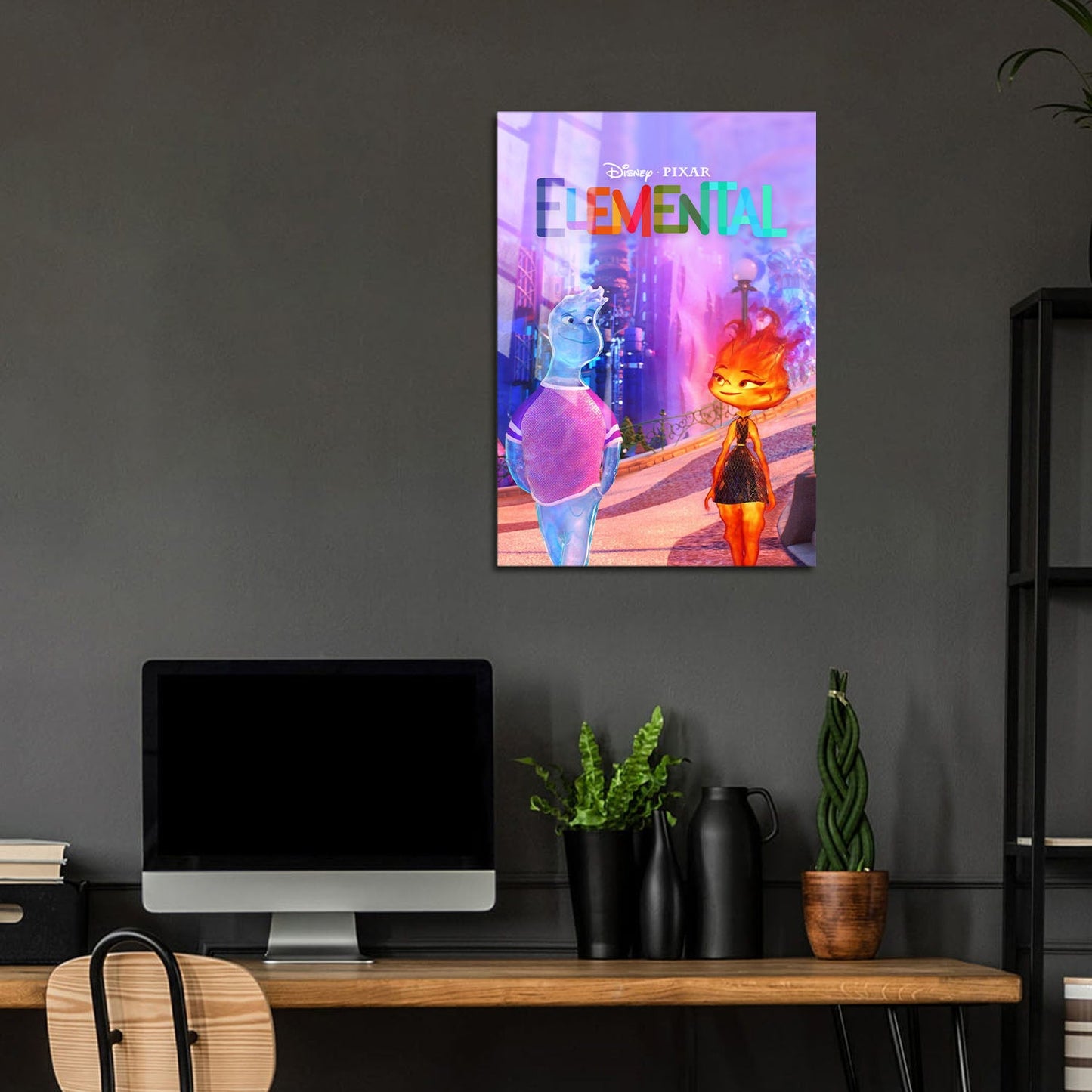 Flex Designs Metal Poster Elemental 5 x 7" Home Goods - Movie 2023 Movie Metal Poster