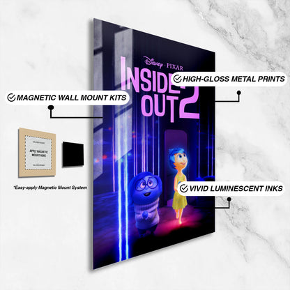 Flex Designs Metal Poster Inside Out 2 16 x 24" Home Goods - Movie 2024 Movie Metal Poster