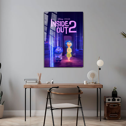 Flex Designs Metal Poster Inside Out 2 24 x 36" Home Goods - Movie 2024 Movie Metal Poster