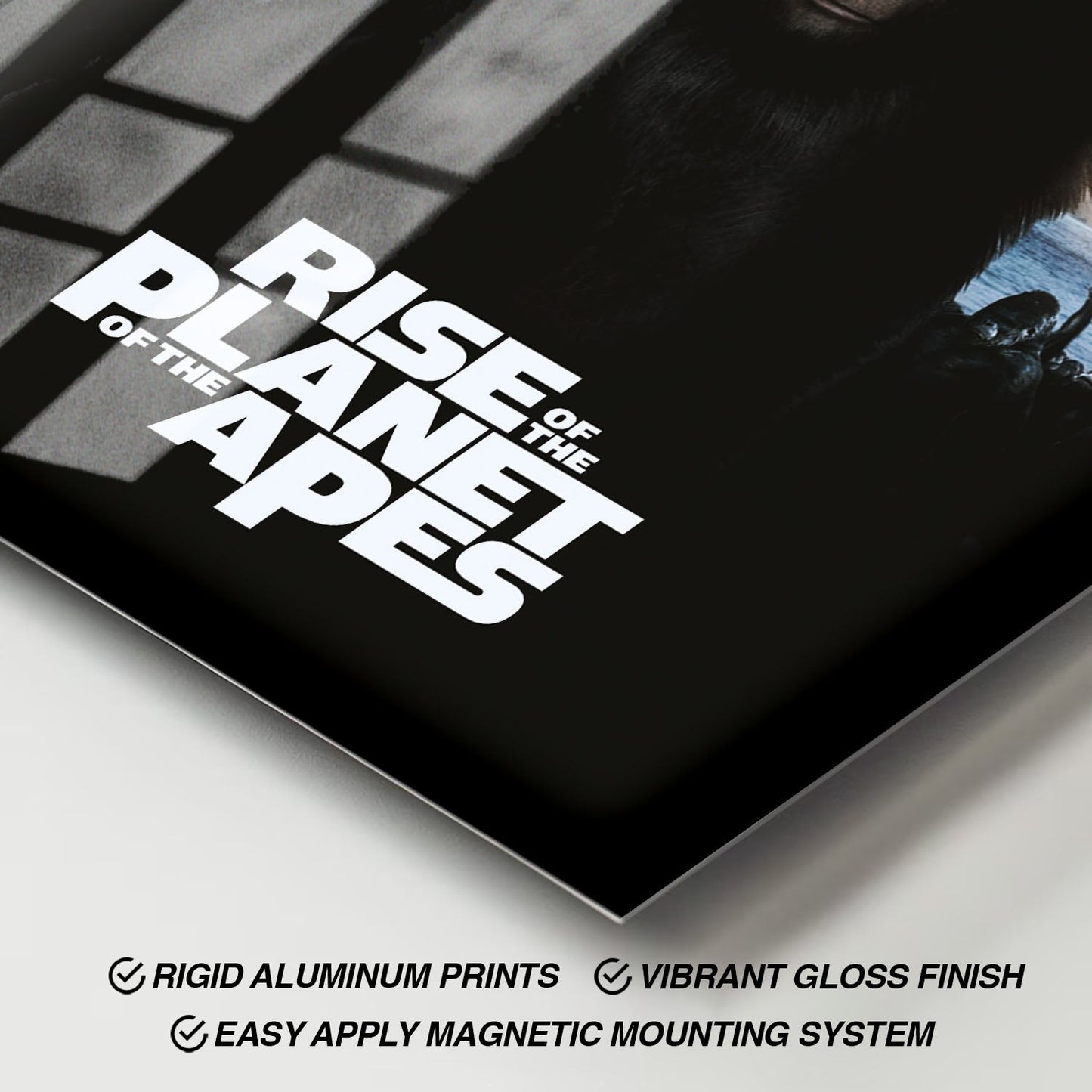 Flex Designs Metal Poster Rise of the Planet of the Apes 11 x 17" Home Goods - Movie 2011 Movie Metal Poster