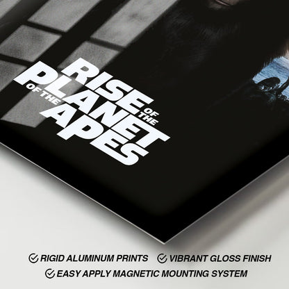 Flex Designs Metal Poster Rise of the Planet of the Apes 11 x 17" Home Goods - Movie 2011 Movie Metal Poster