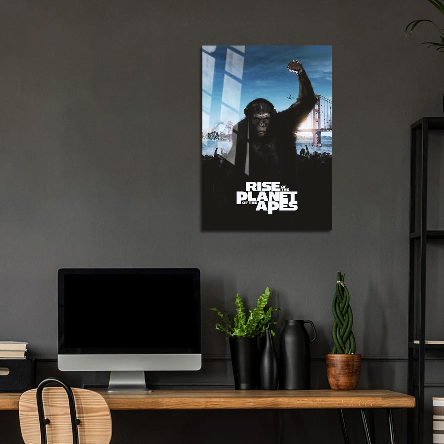 Flex Designs Metal Poster Rise of the Planet of the Apes 5 x 7" Home Goods - Movie 2011 Movie Metal Poster