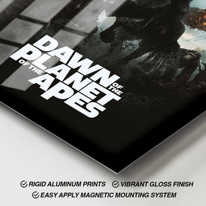 Flex Designs Metal Poster Dawn of the Planet of the Apes 11 x 17" Home Goods - Movie 2014 Movie Metal Poster