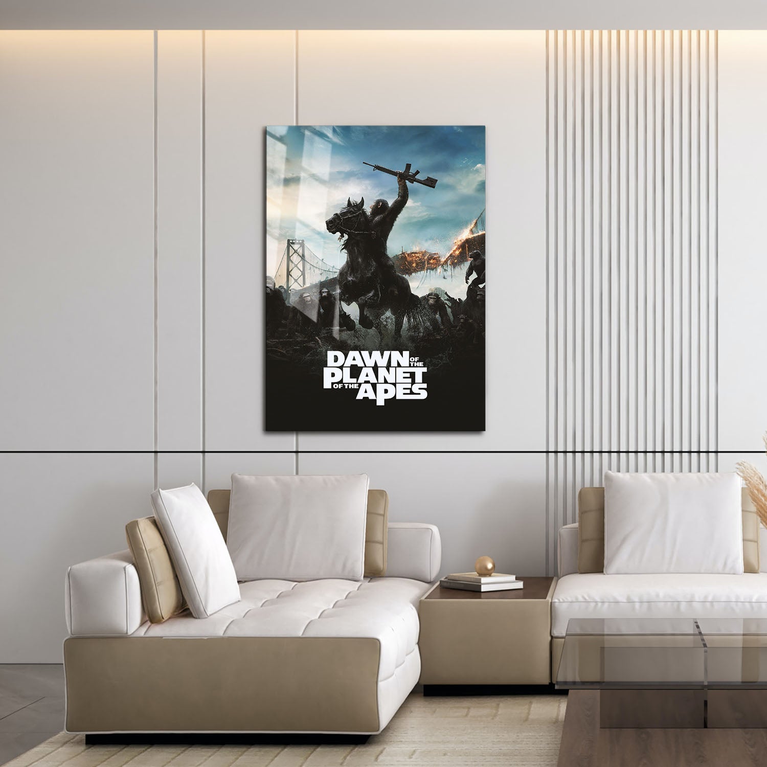 Flex Designs Metal Poster Dawn of the Planet of the Apes 16 x 24" Home Goods - Movie 2014 Movie Metal Poster