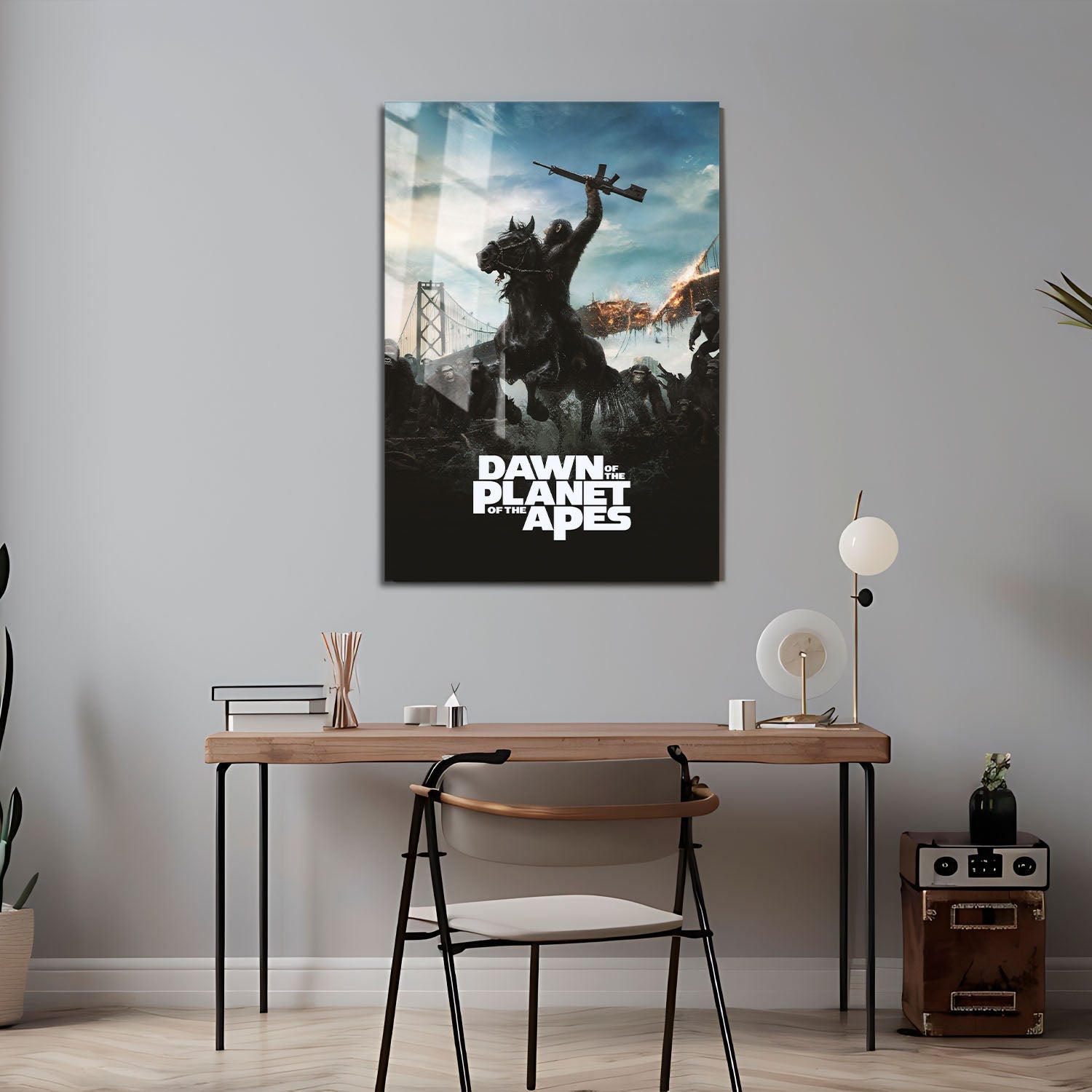 Flex Designs Metal Poster Dawn of the Planet of the Apes 24 x 36" Home Goods - Movie 2014 Movie Metal Poster