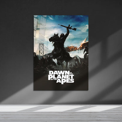 Flex Designs Metal Poster Dawn of the Planet of the Apes 5 x 7" Home Goods - Movie 2014 Movie Metal Poster