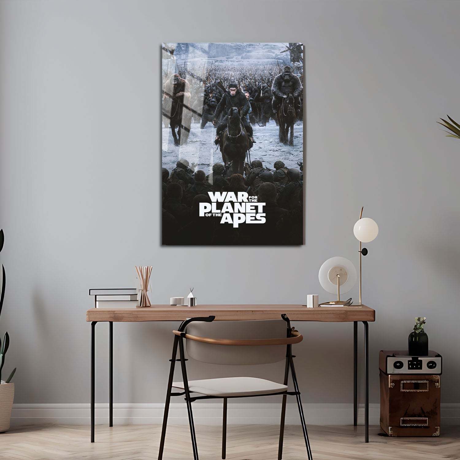 Flex Designs Metal Poster War for the Planet of the Apes 24 x 36" Home Goods - Movie 2017 Movie Metal Poster