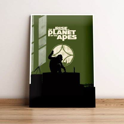 Rise of the Planet of the Apes Minimalist Movie Metal Poster