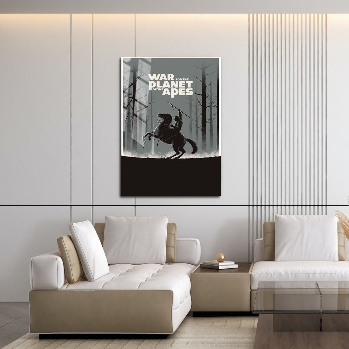 Flex Designs Metal Poster War for the Planet of the Apes Minimalist 16 x 24" Home Goods - Movie 2017 Movie Metal Poster