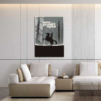 Flex Designs Metal Poster War for the Planet of the Apes Minimalist 16 x 24" Home Goods - Movie 2017 Movie Metal Poster