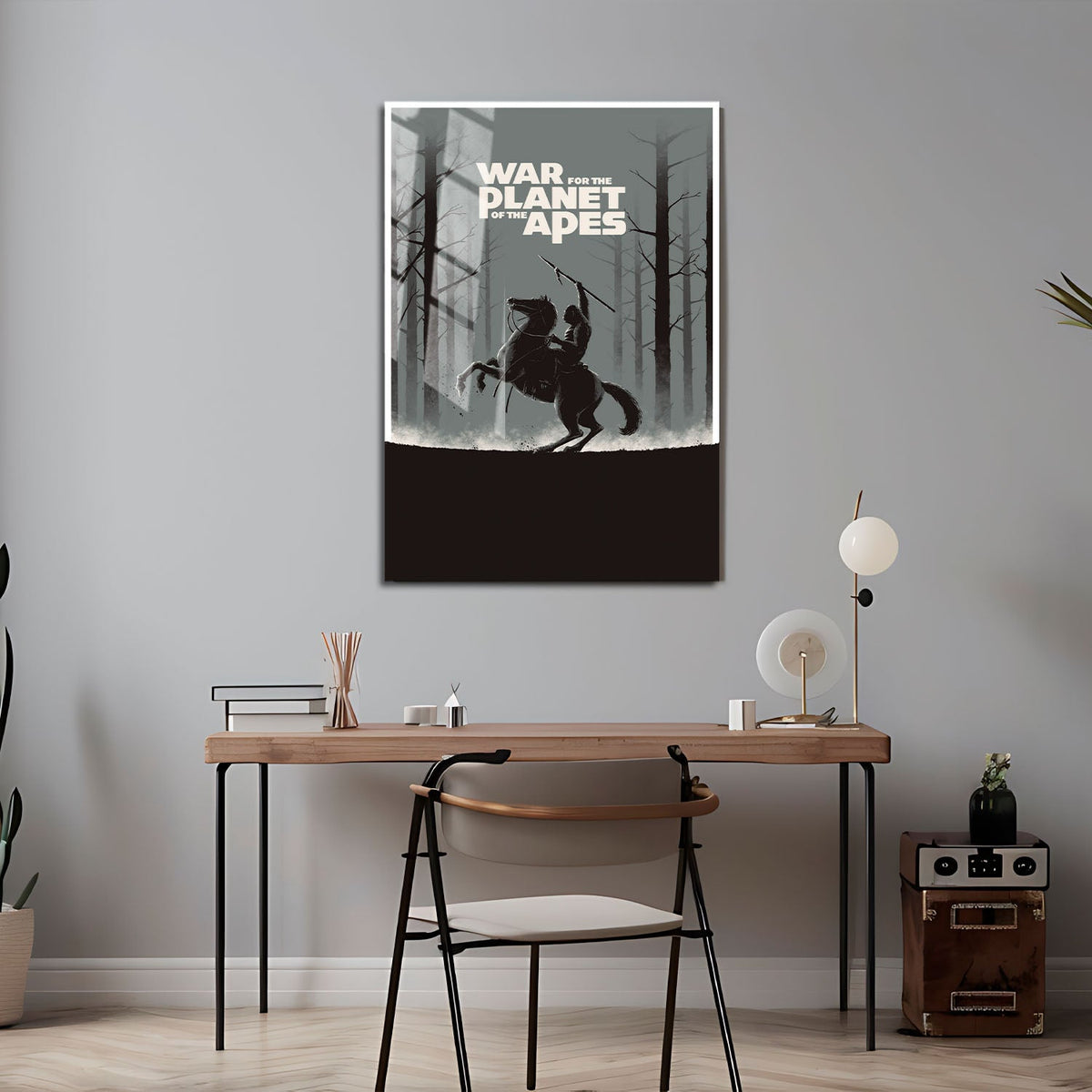 Flex Designs Metal Poster War for the Planet of the Apes Minimalist 24 x 36" Home Goods - Movie 2017 Movie Metal Poster