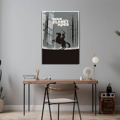 Flex Designs Metal Poster War for the Planet of the Apes Minimalist 24 x 36" Home Goods - Movie 2017 Movie Metal Poster