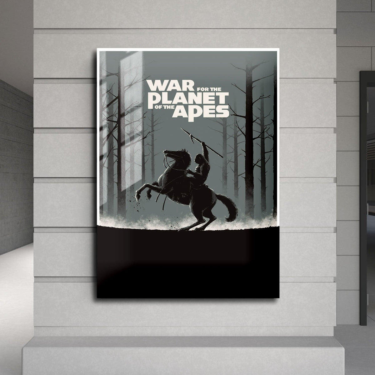 Flex Designs Metal Poster War for the Planet of the Apes Minimalist 24 x 36" Home Goods - Movie 2017 Movie Metal Poster