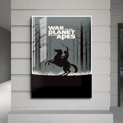 Flex Designs Metal Poster War for the Planet of the Apes Minimalist 24 x 36" Home Goods - Movie 2017 Movie Metal Poster